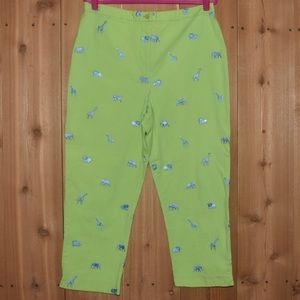 Lilly Pulitzer Embroidered Safari Animal Pants!!